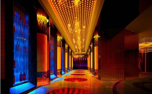 天上宮闕夜總會(huì)設(shè)計(jì)效果圖欣賞 視覺(jué)效果鮮明