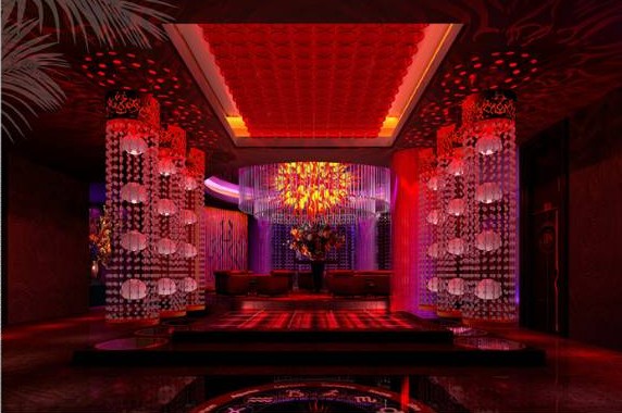 天上宮闕夜總會(huì)設(shè)計(jì)效果圖欣賞 視覺(jué)效果鮮明