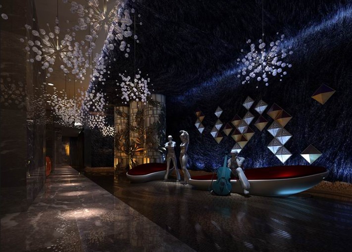 鳳凰國際娛樂會所設(shè)計(jì)效果圖賞析 “洗去”傳統(tǒng)的浮華