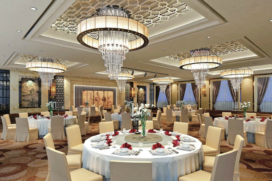 大氣莊重的遠(yuǎn)安國(guó)際大酒店設(shè)計(jì)效果圖欣賞