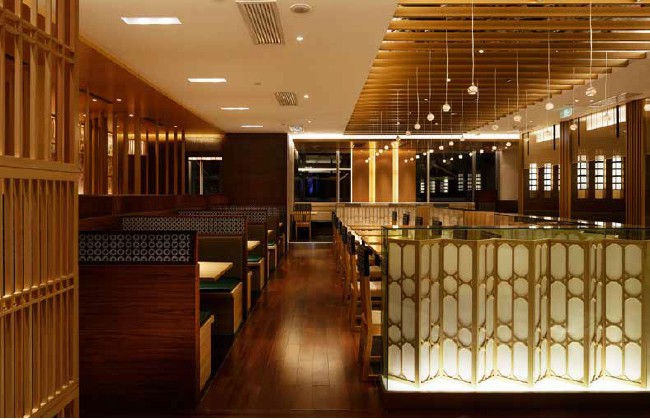 傳統(tǒng)日式餐廳 北京的勝博殿餐飲會所設(shè)計
